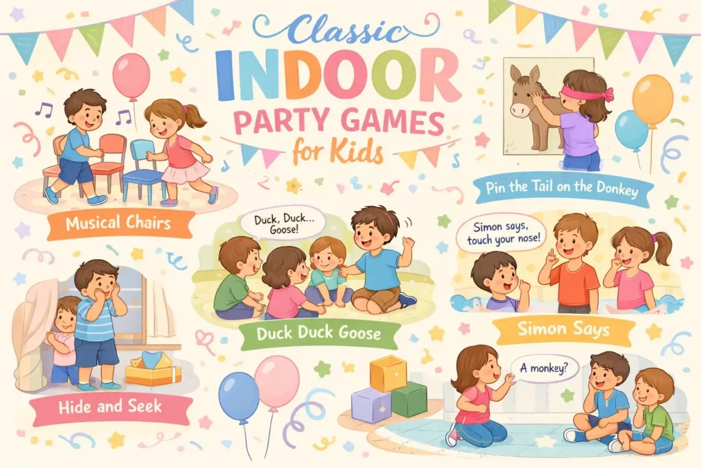 Games to play with friends without anything scary