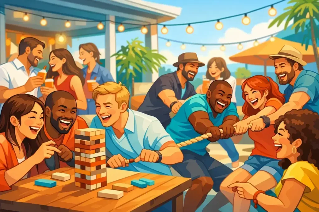 Indoor team building games without materials